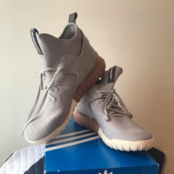 adidas tubular x primeknit clear granite